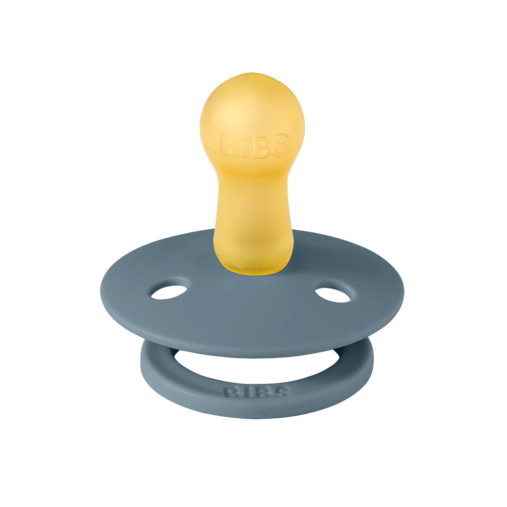 BIBS Colour Natural Latex Pacifier - Petrol Size 2