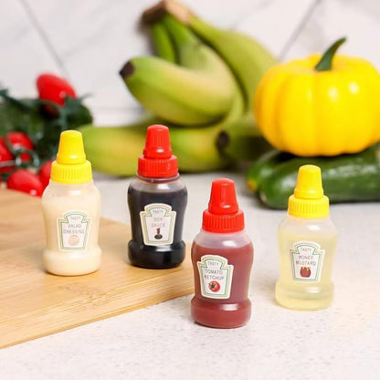 Mini Sauce Bottles Set