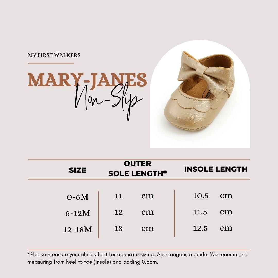 Mary-Jane Non-Slip Shoes - White