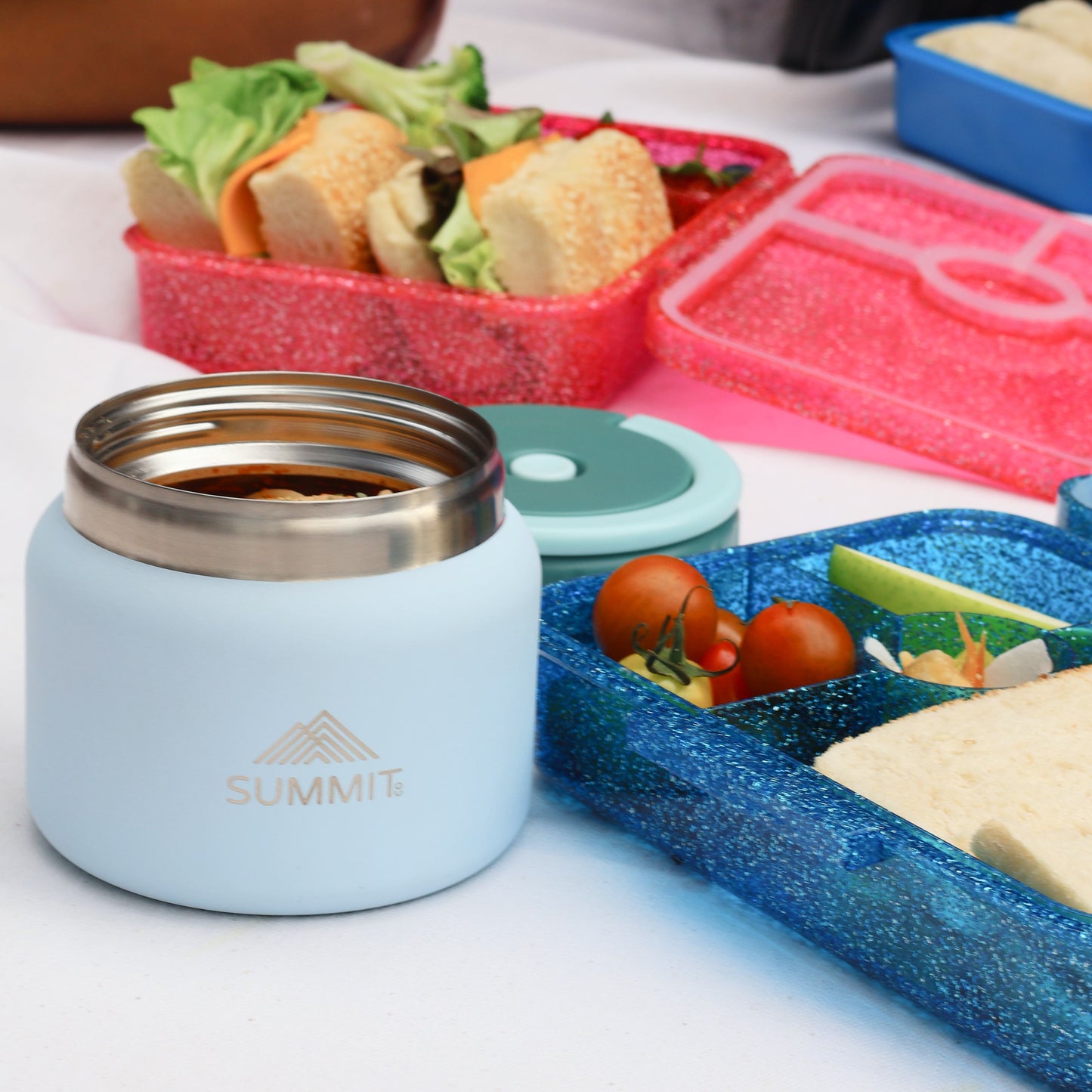 SummitCo Insulated Stainless Steel Food Jar – Marine - 400ml Leak-Proof Thermal Lunch Container