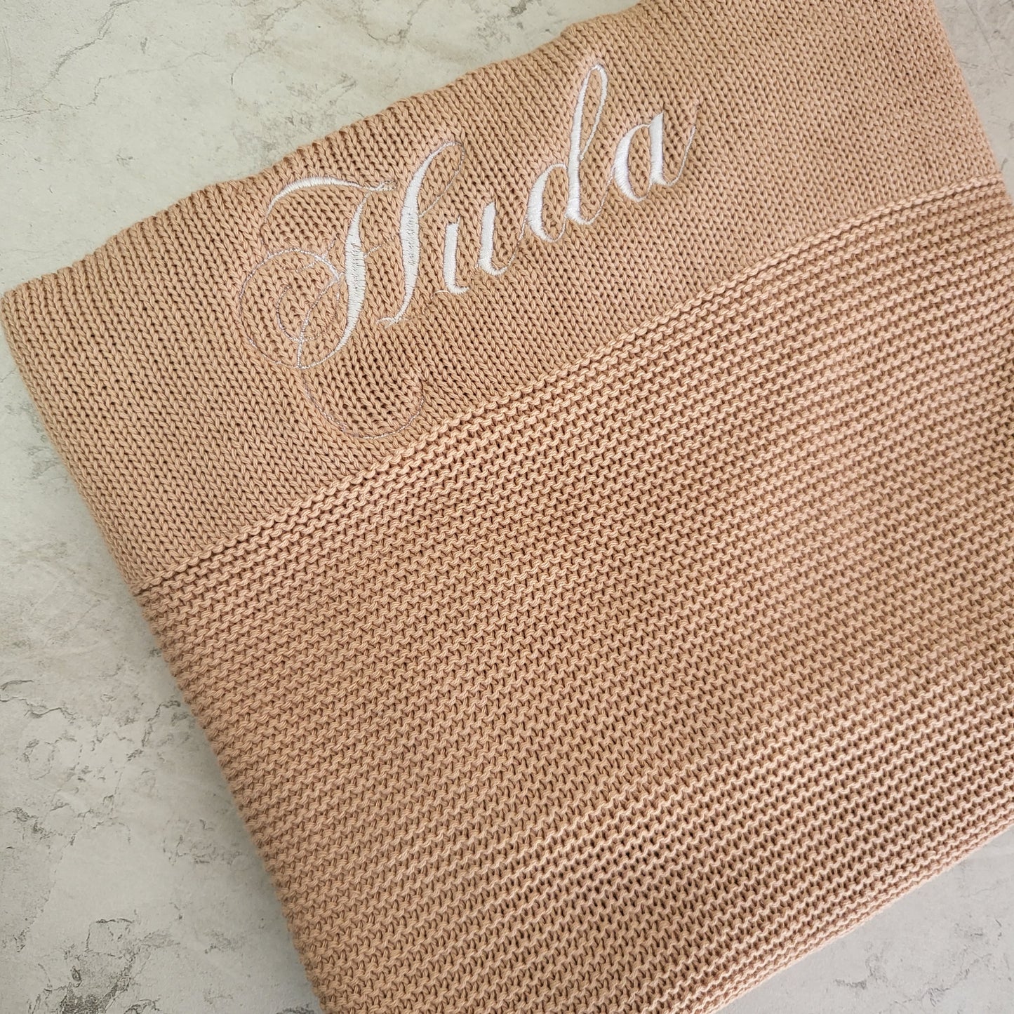 Classic Knitted Blanket - Shadow Grey