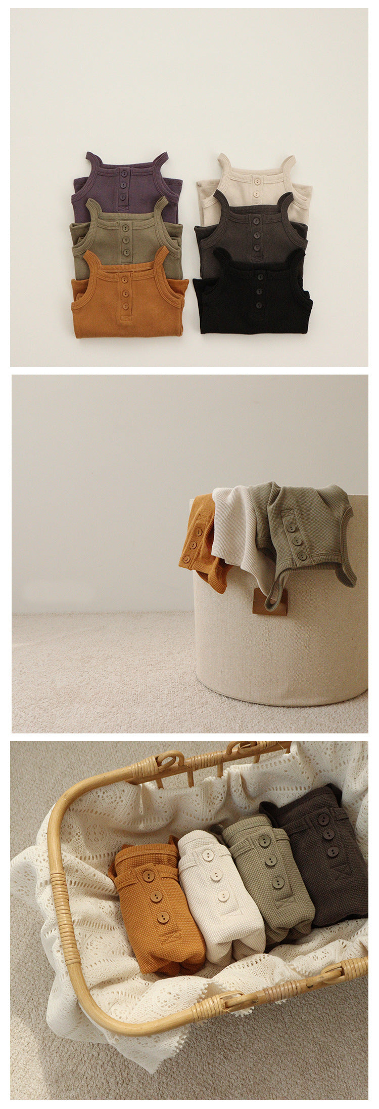 Hunter Unisex Waffle Cotton Set - Oatmeal