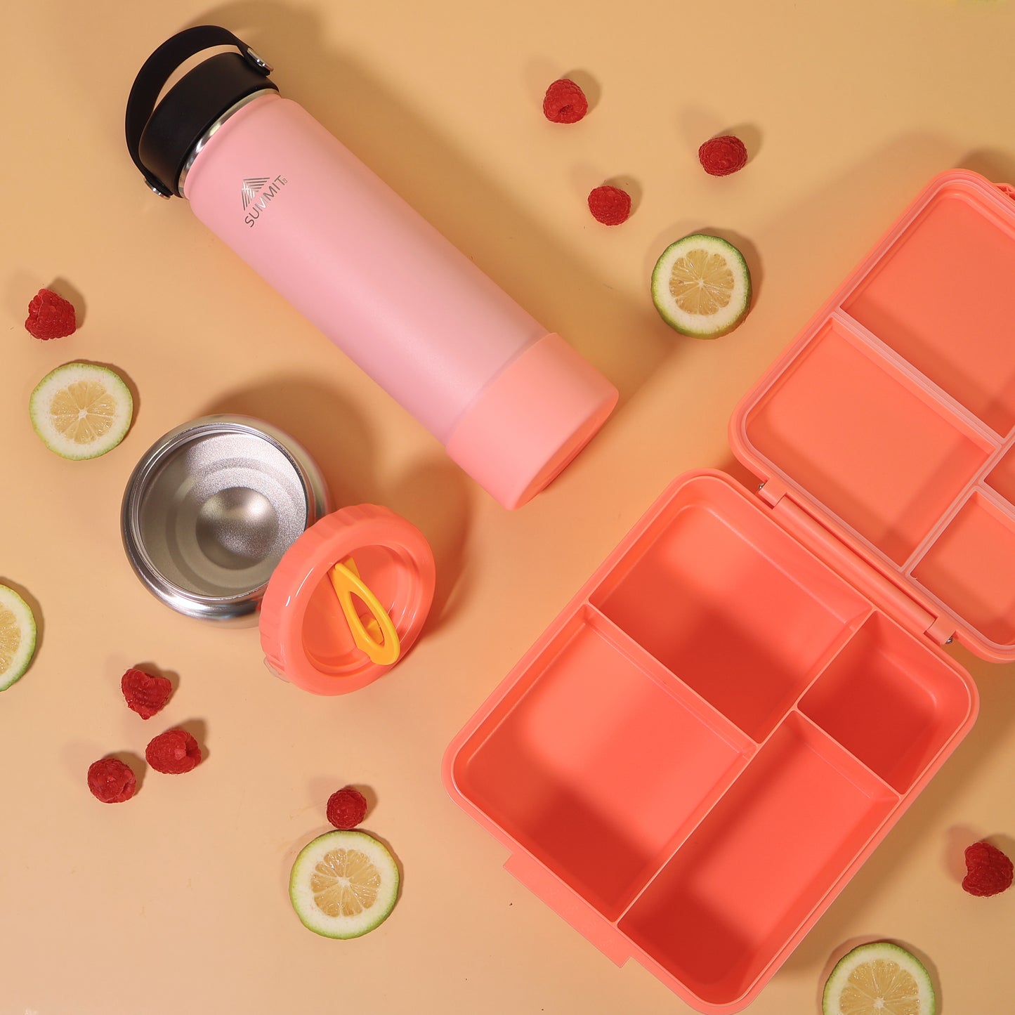 SummitCo 650ml Stainless Steel Water Bottle - Blush – Vacuum Insulated, Leak-Proof, Hot & Cold