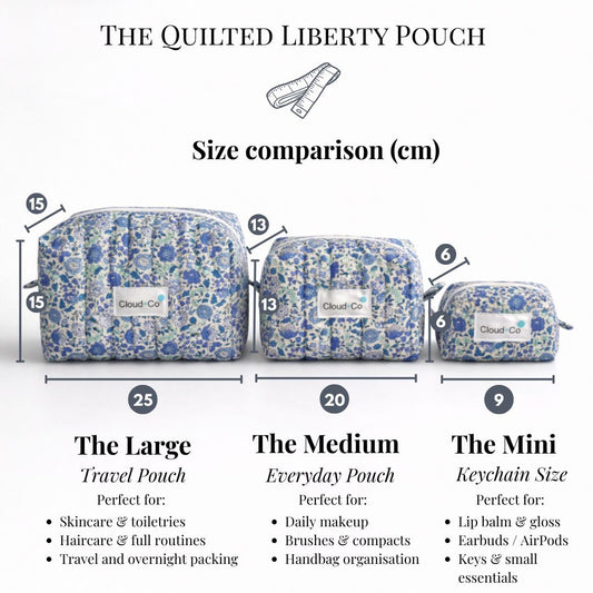 Quilted Pouch Bundle - Floral Sauvage