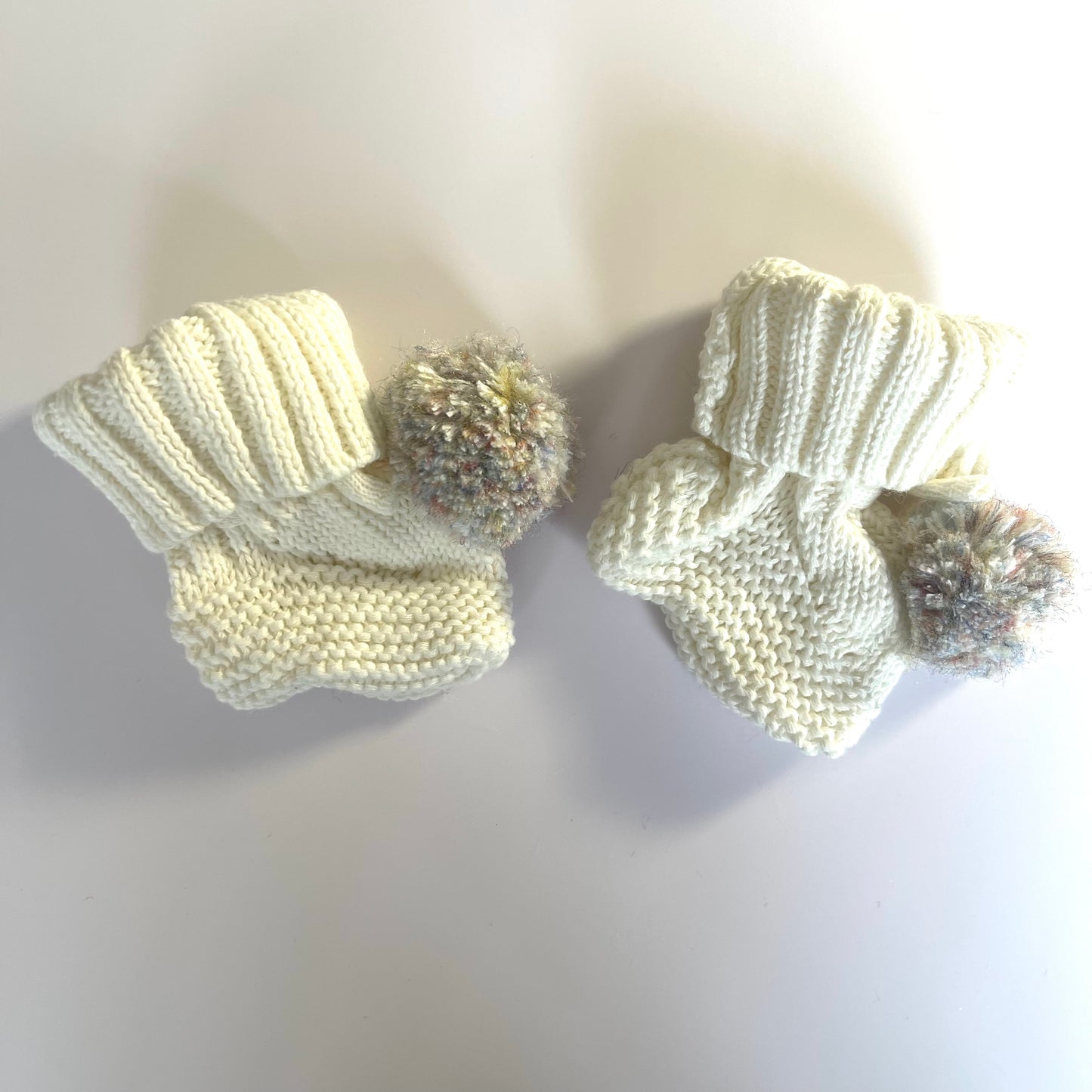 Knitted Booties with Drawstring