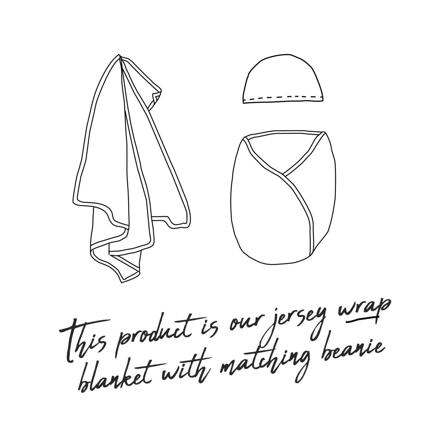 Snuggle Hunny Kids Lemon Jersey Wrap & Beanie Set