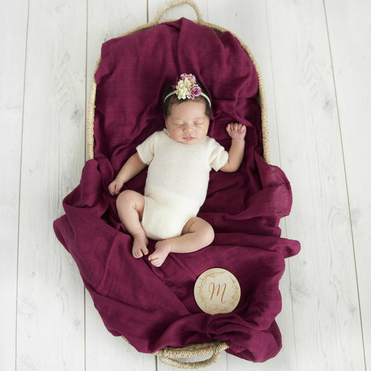 Snuggle Hunny Kids Organic Muslin Wrap - Ruby