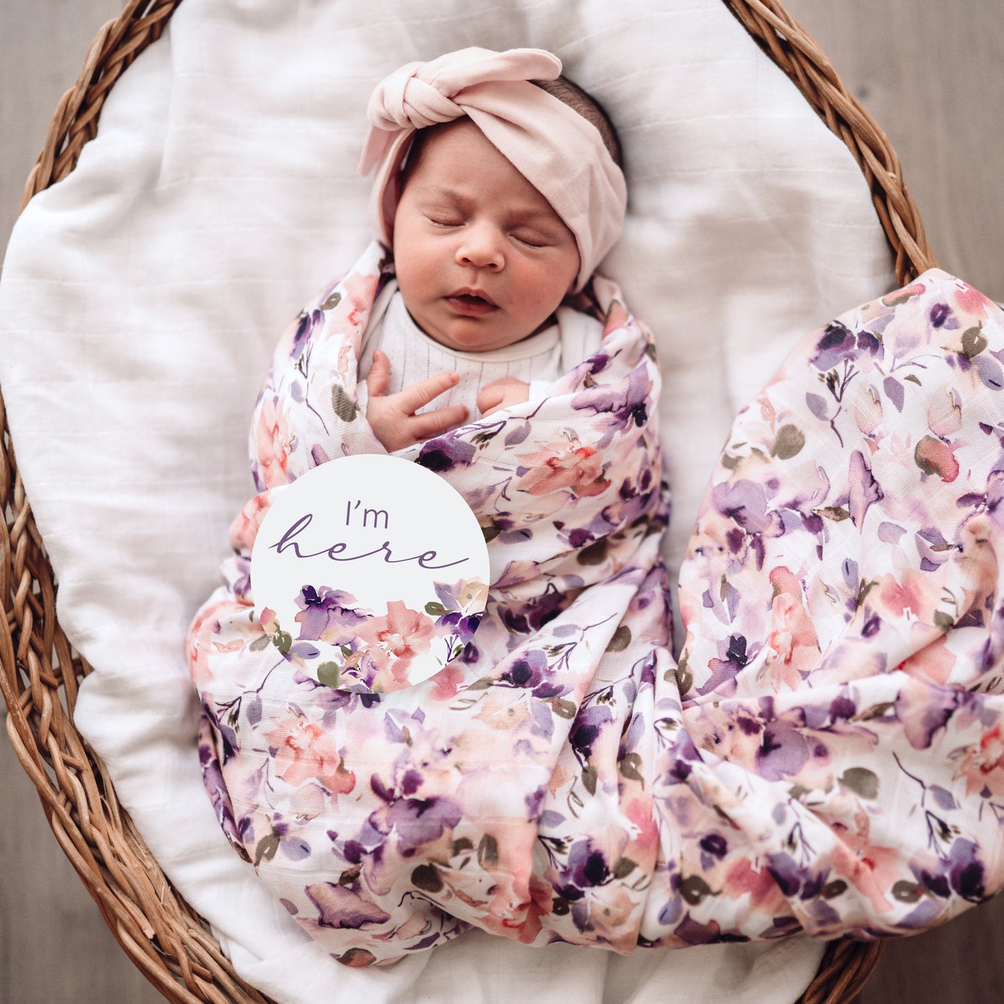 Snuggle Hunny Kids Organic Muslin Wrap - Blushing Beauty