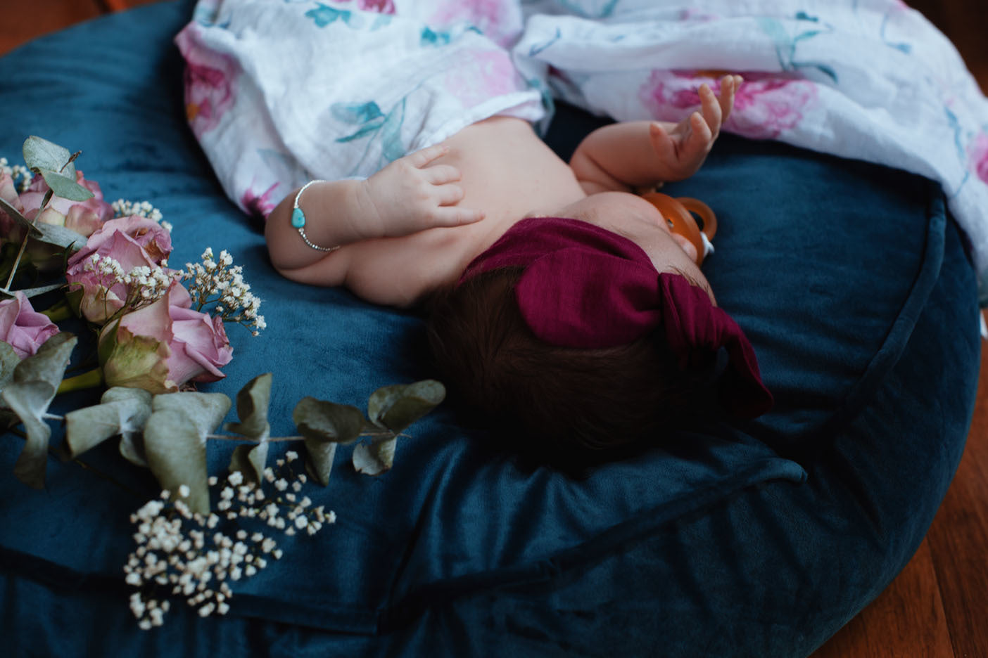 Snuggle Hunny Kids Topknot Headband - Plum