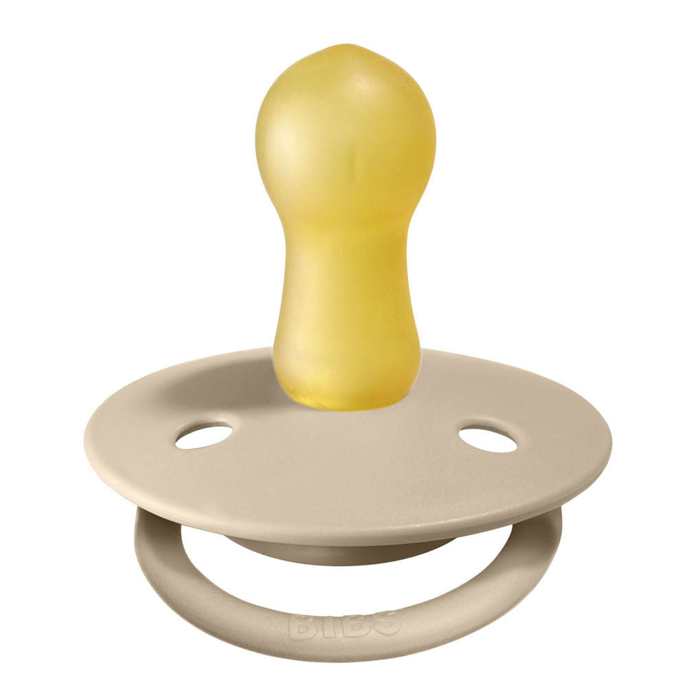BIBS De Lux Natural Latex Pacifier - Vanilla Size 2