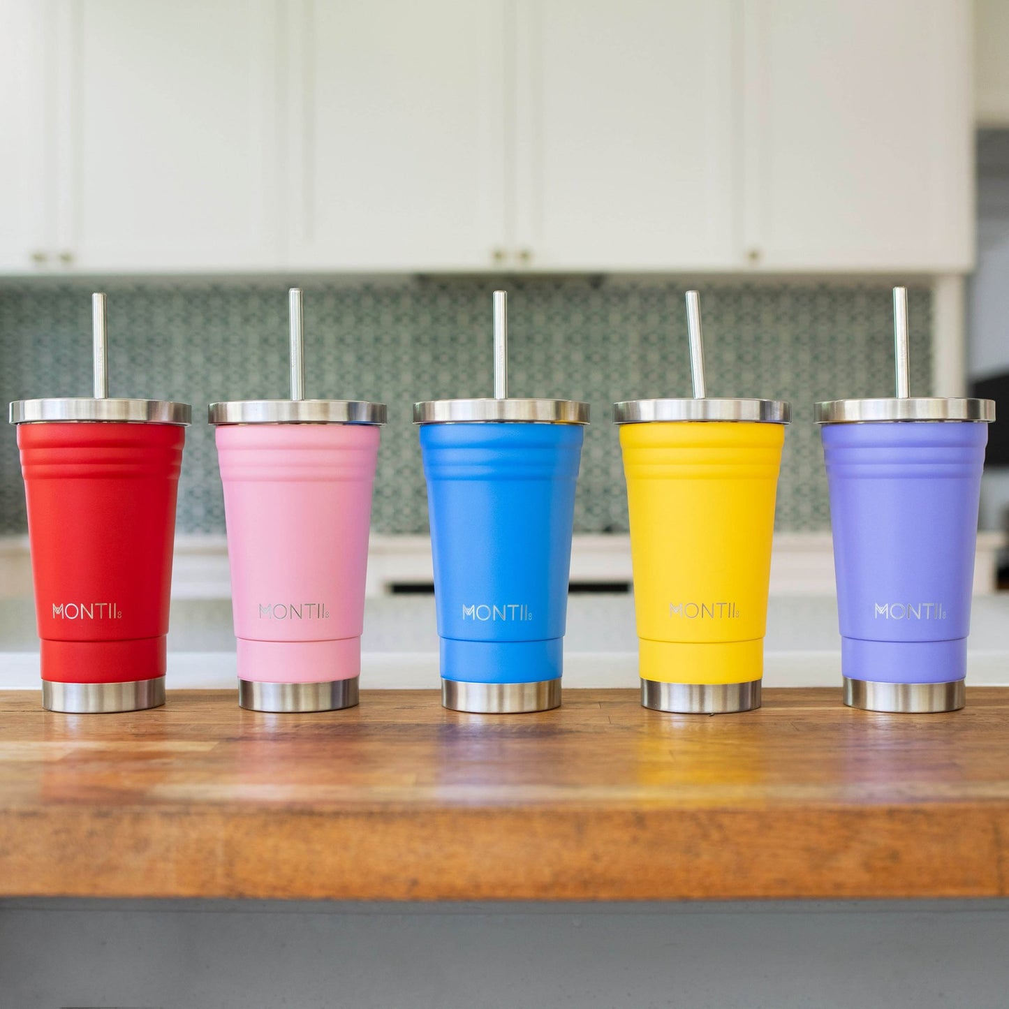 MontiiCo Original Smoothie Cup | Strawberry Pink | For Teens & Adults