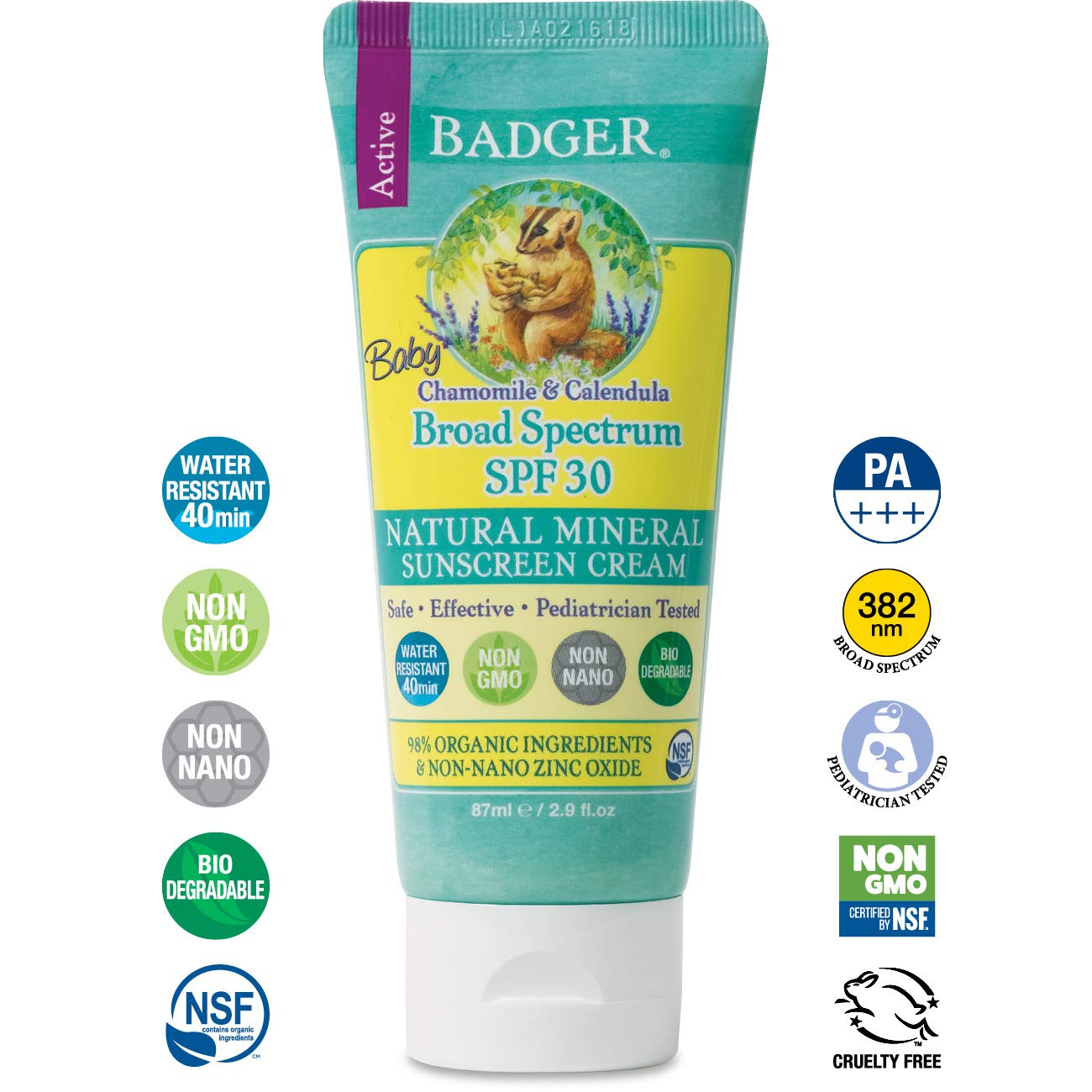 Badger - SPF 30 Baby Sunscreen Cream