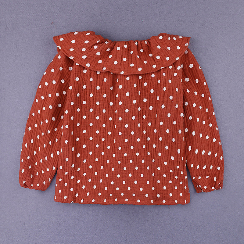 Fleurette Blouse - Red and White Polka Dot