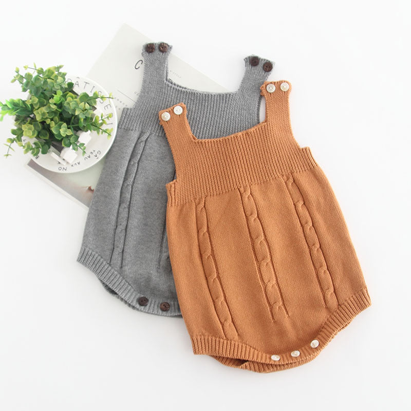 Hudson Knit Romper - Grey