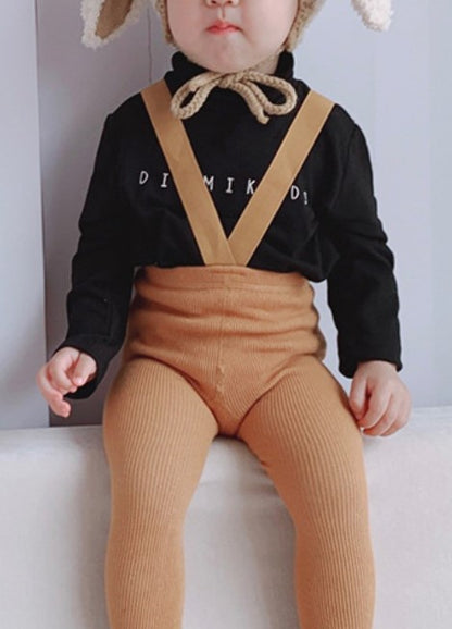 Unisex Ribbed Suspender Tights Original - Ginger