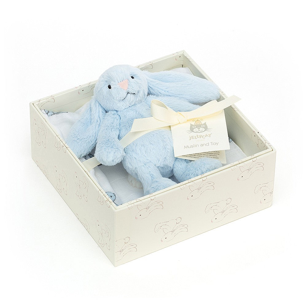 Jellycat - Bashful Blue Bunny Gift Set