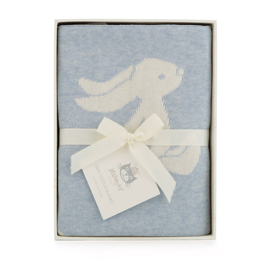 Jellycat - Bashful Bunny Blanket - Blue