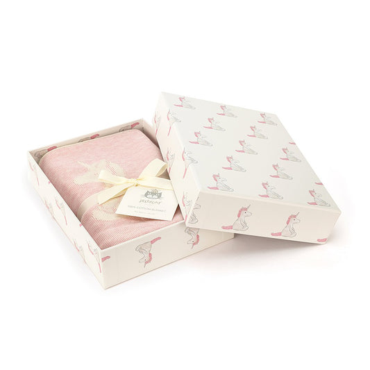 Jellycat - Bashful Unicorn Blanket - Pink