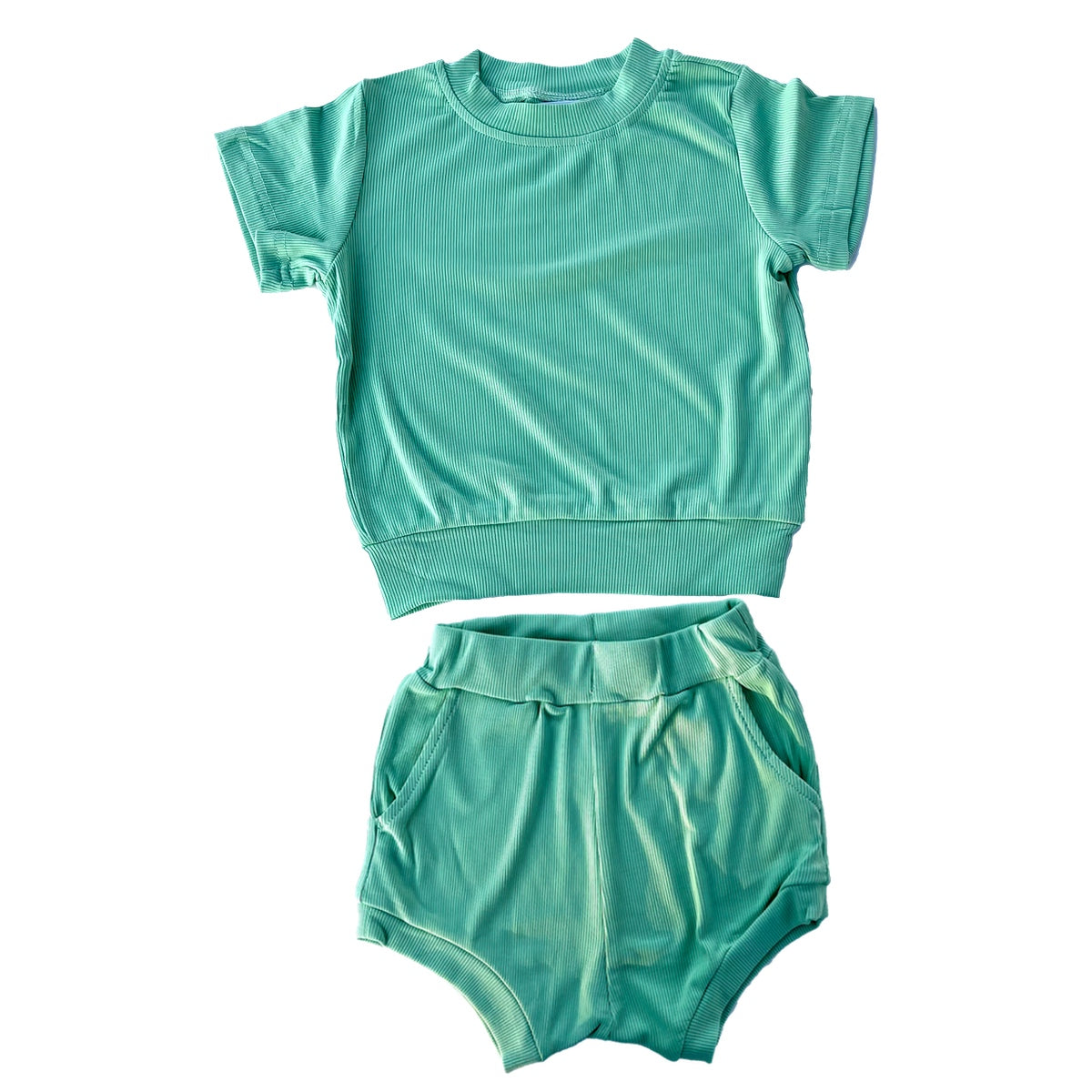 Dallas Unisex Ribbed Set - Fern