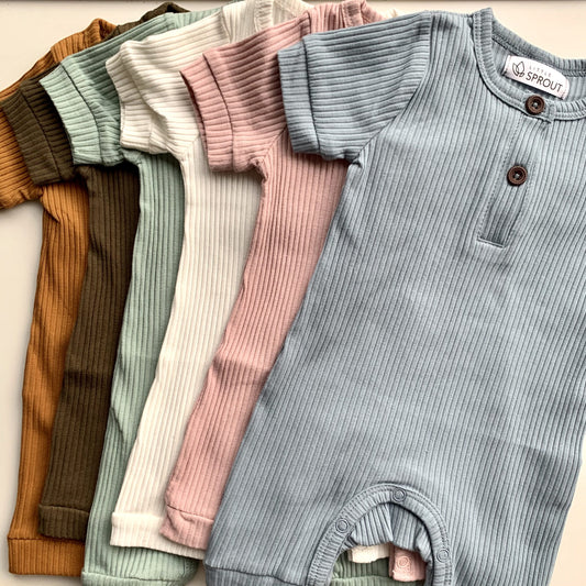 Arlo Summer Onesie - White