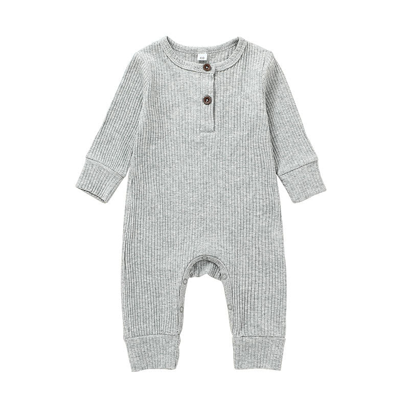 Arlo Classic Ribbed Jumpsuit - Cloud Grey