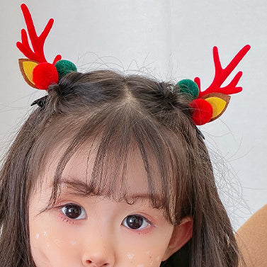 Christmas Hair Clip - Fur Bobbles