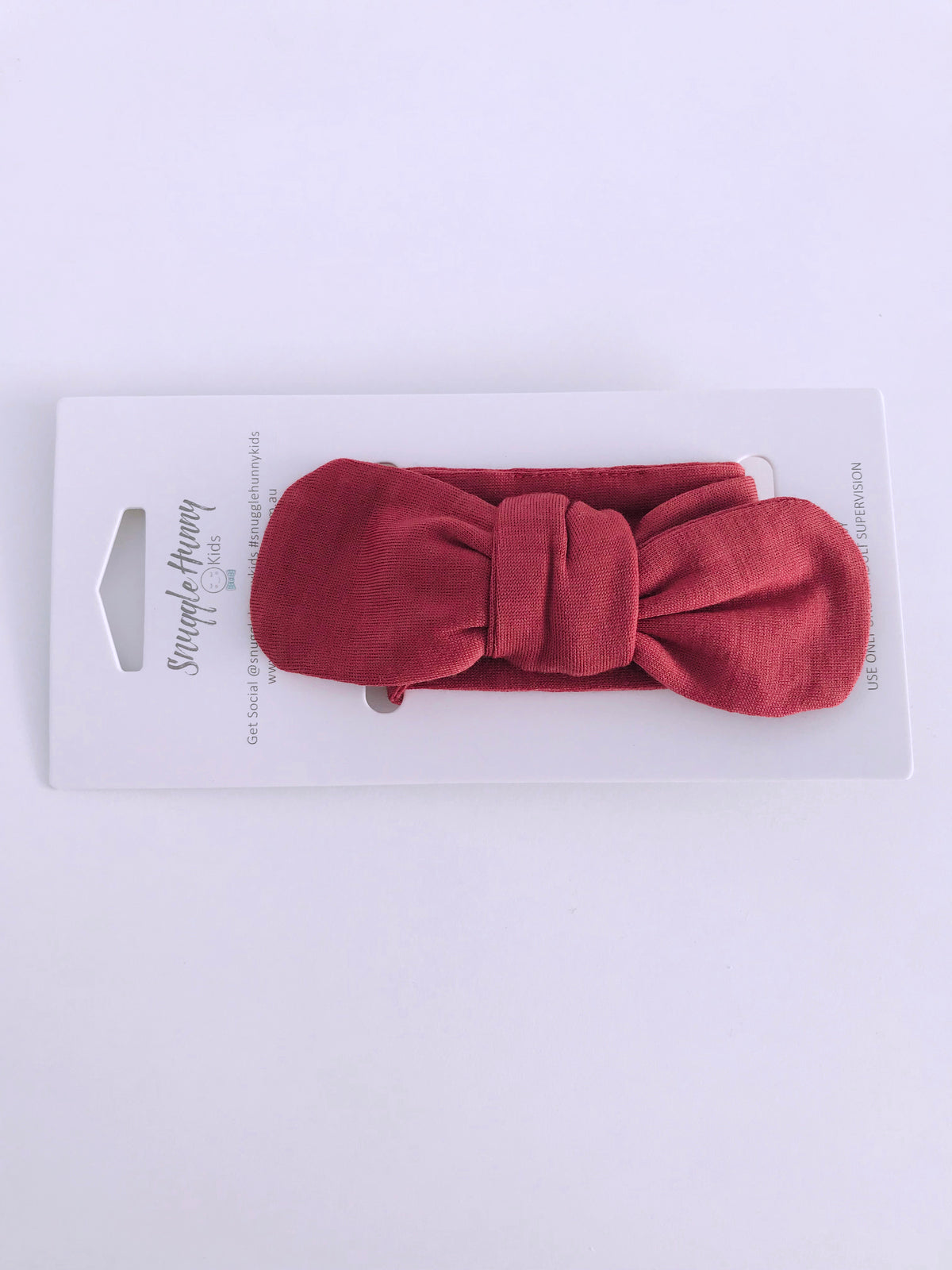 Snuggle Hunny Kids Topknot Headband - Deep Rust