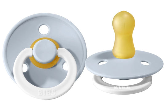 BIBS Natural Latex Pacifier - Baby blue glow in the dark size 1