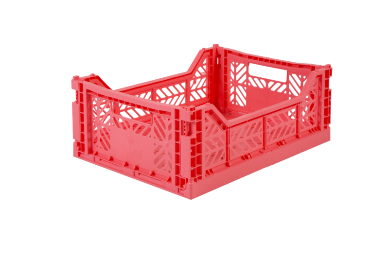Aykasa - Midi Folding Crate - Dark Pink