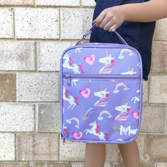 MontiiCo Insulated Lunch Bag with Ice Pack - Unicorn
