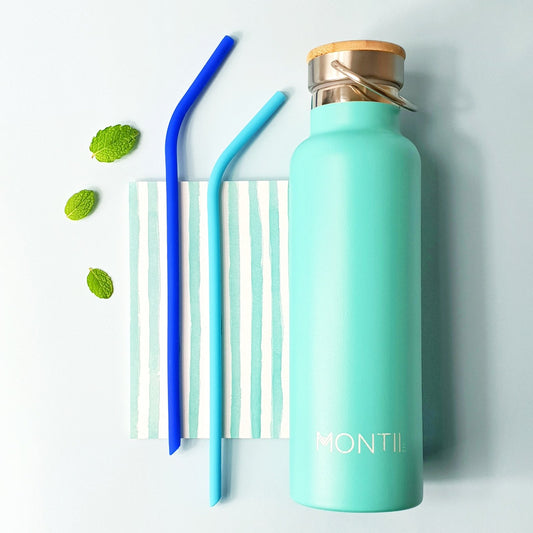 MontiiCo Silicone Straw Set
