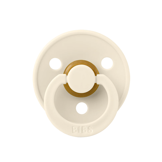 BIBS Colour Natural Latex Pacifier - Ivory Size 1