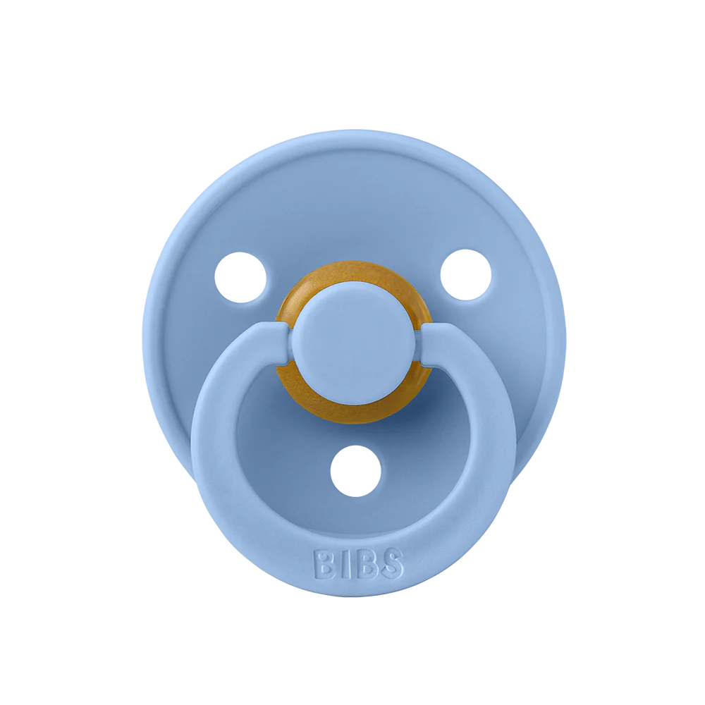 BIBS Natural Latex Pacifier - Sky Blue Size 2