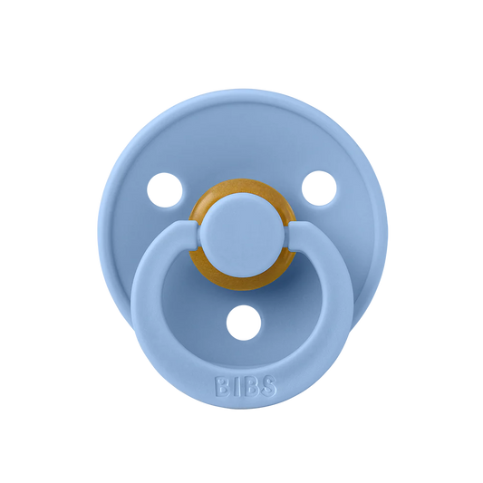 BIBS Natural Latex Pacifier - Sky Blue Size 2