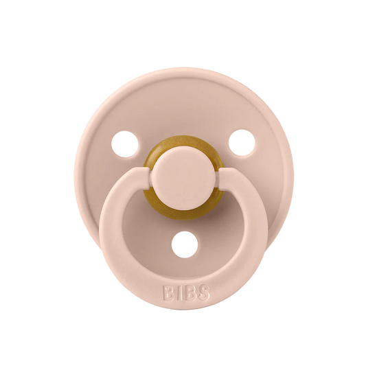 BIBS Colour Natural Latex Pacifier - Blush Size 1
