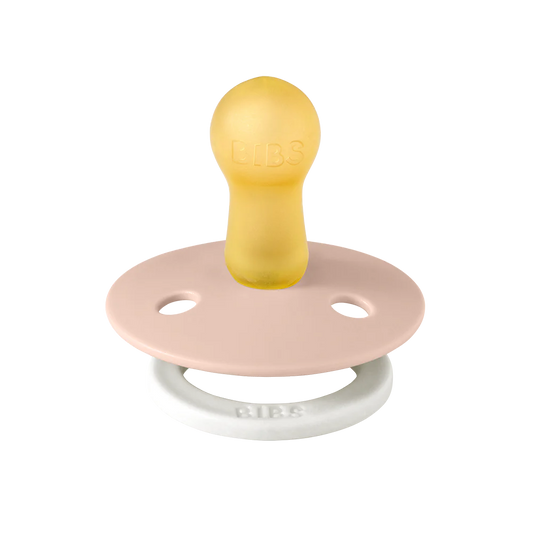 BIBS Colour Glow Natural Latex Pacifier - Blush - Size 1
