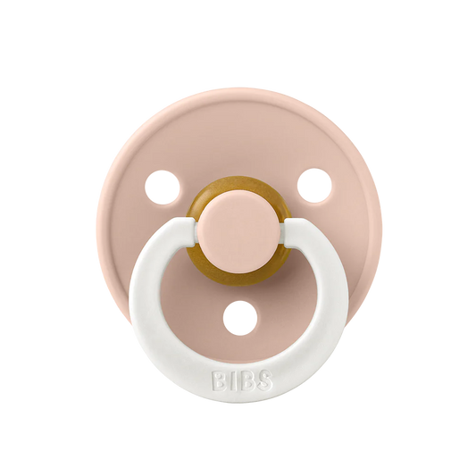 BIBS Colour Glow Natural Latex Pacifier - Blush - Size 3