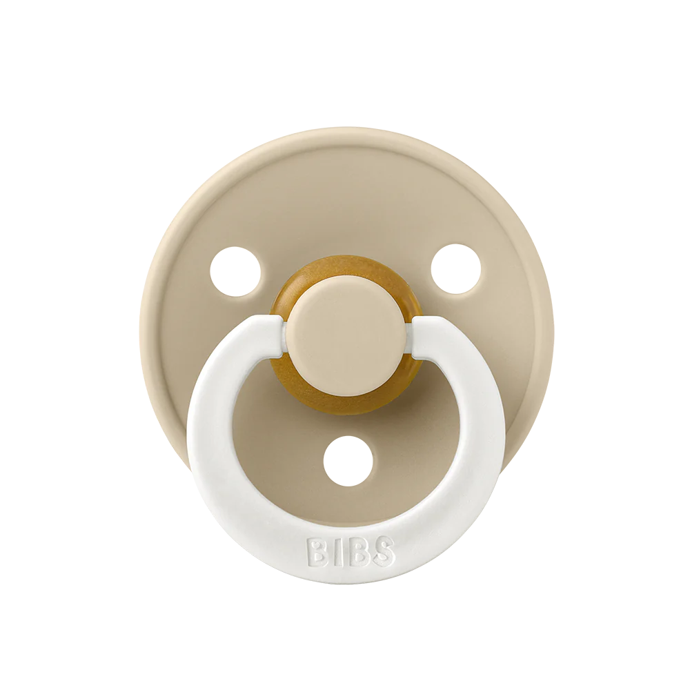 BIBS Colour Glow Natural Latex Pacifier - Vanilla - Size 1