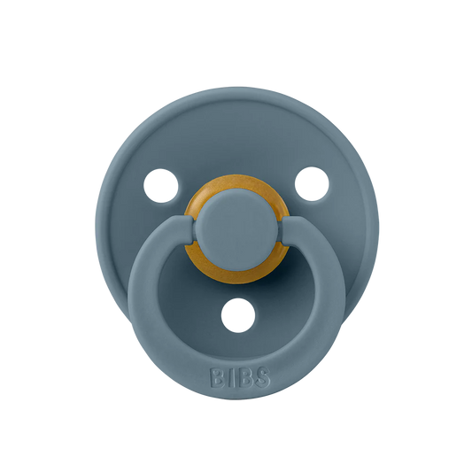 BIBS Colour Natural Latex Pacifier - Petrol Size 2