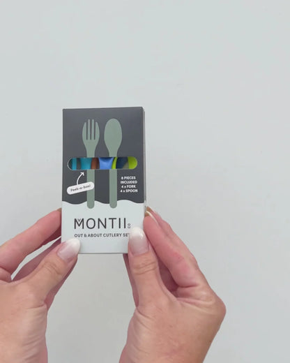 MontiiCo Out & About Cutlery Set - Burst