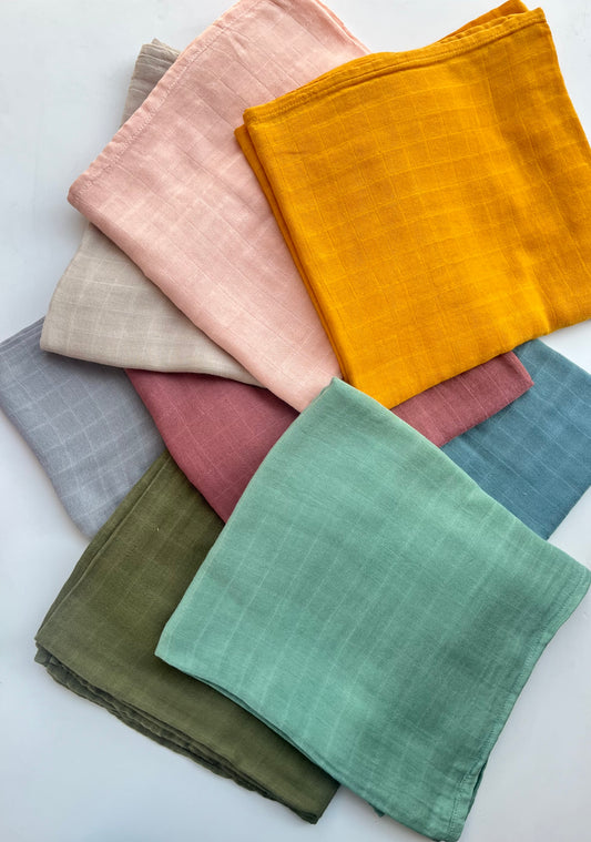 Wild Skye Muslin Wrap - Saffron