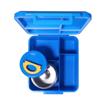 SummitCo Alpine Bento Lunchbox with Insulated Food Jar – Marina Blue - Leakproof, 4 Compartments, BPA-Free