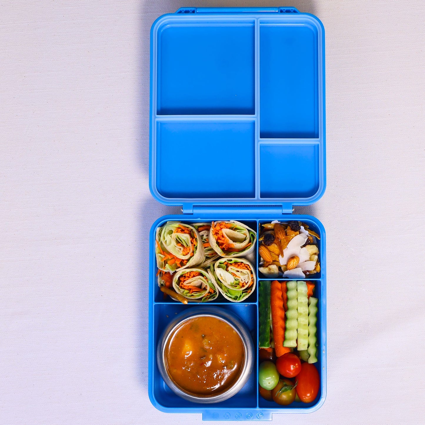 SummitCo Alpine Bento Lunchbox with Insulated Food Jar – Marina Blue - Leakproof, 4 Compartments, BPA-Free