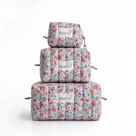 Quilted Pouch Bundle - Floral Sauvage