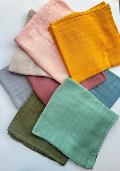 Wild Skye Muslin Wrap - Terracotta