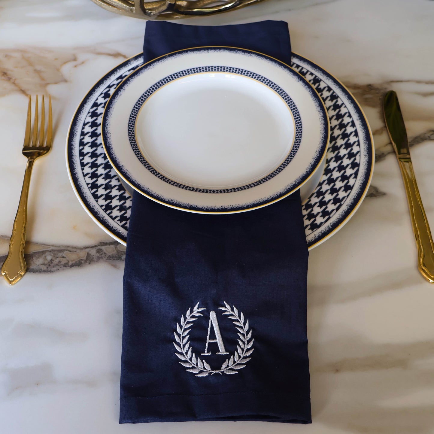 Maison Pure Cotton Napkin - Imperial Navy