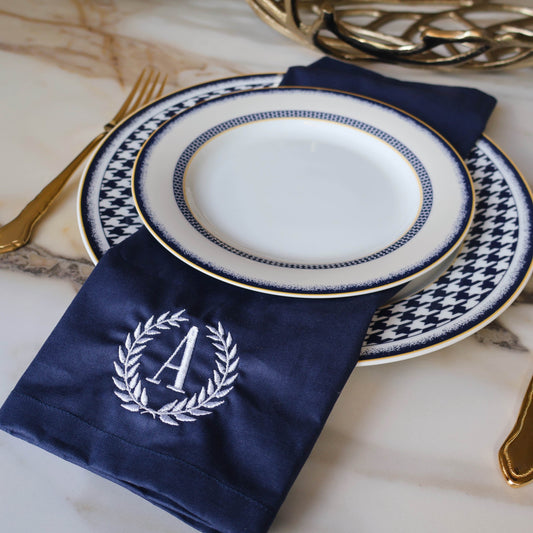 Maison Pure Cotton Napkin - Imperial Navy