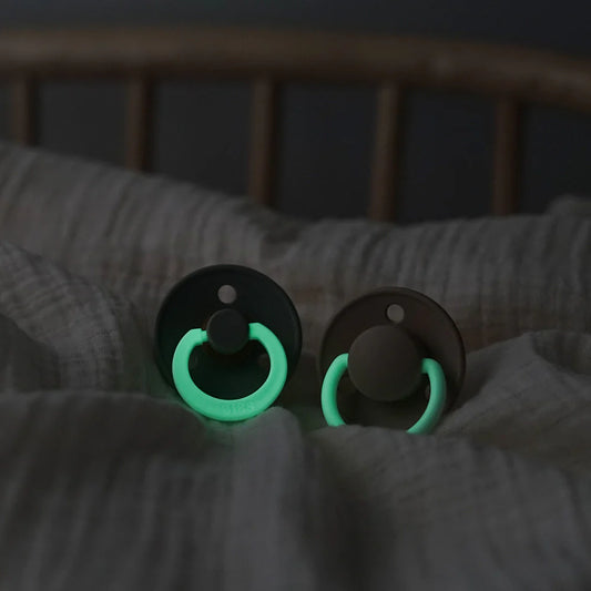 BIBS Colour Glow Natural Latex Pacifier - Vanilla - Size 3