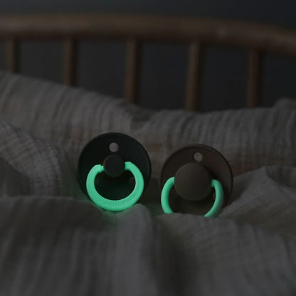 BIBS Colour Glow Natural Latex Pacifier - Vanilla - Size 1