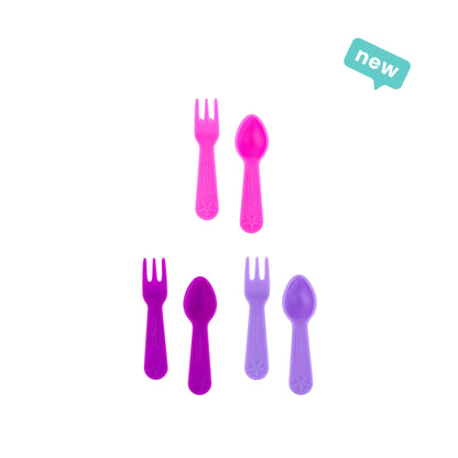 The Lunch Punch Fork and Spoon Set - Blush